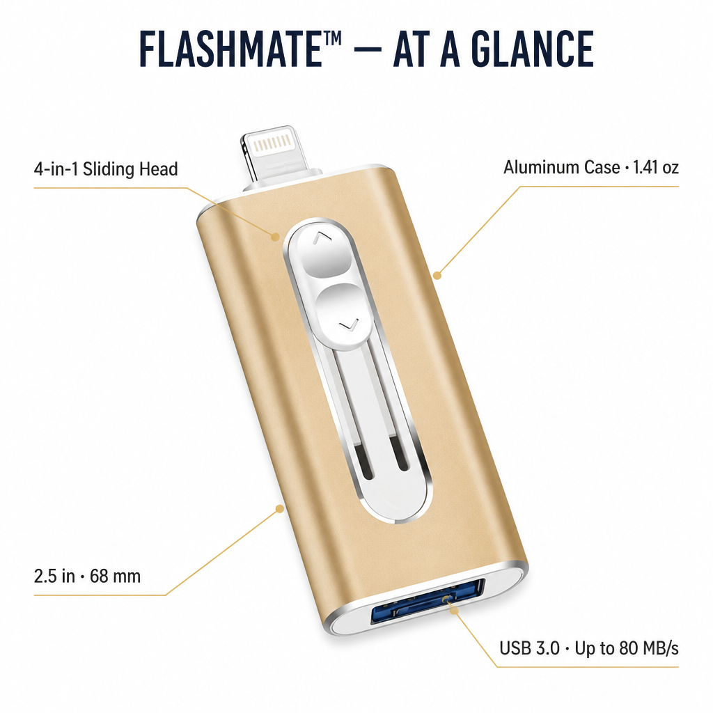 FlashMate — Ne töröljön fotókat csak azért, hogy helyet szabadítson fel az újaknak - Lamylie