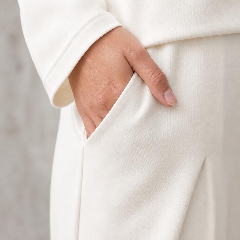 Mirelle – Relaxed Boat-Neck Two-Piece Set with Tapered Pleated Pants - Lamylie