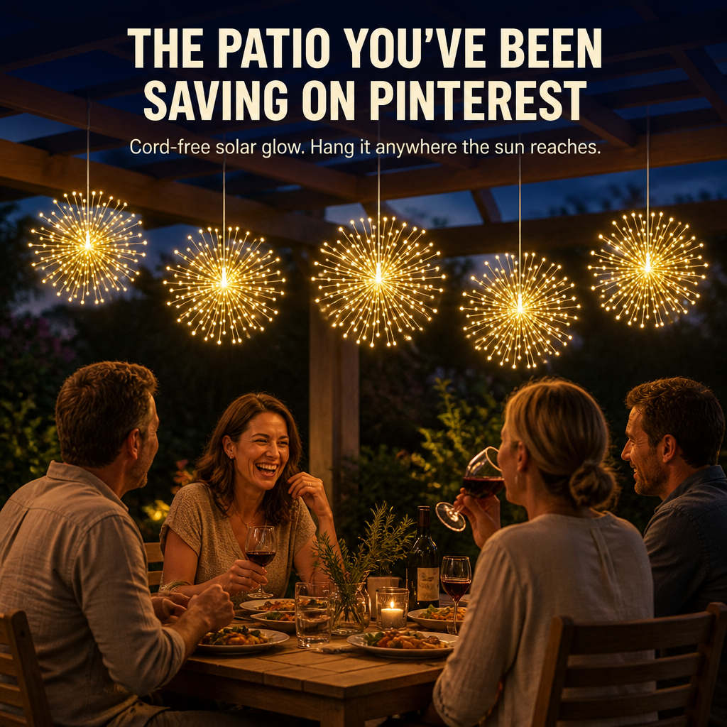LumaSphere — Hang Sparkling Solar Firework Glow Across Any Patio or Garden - Lamylie