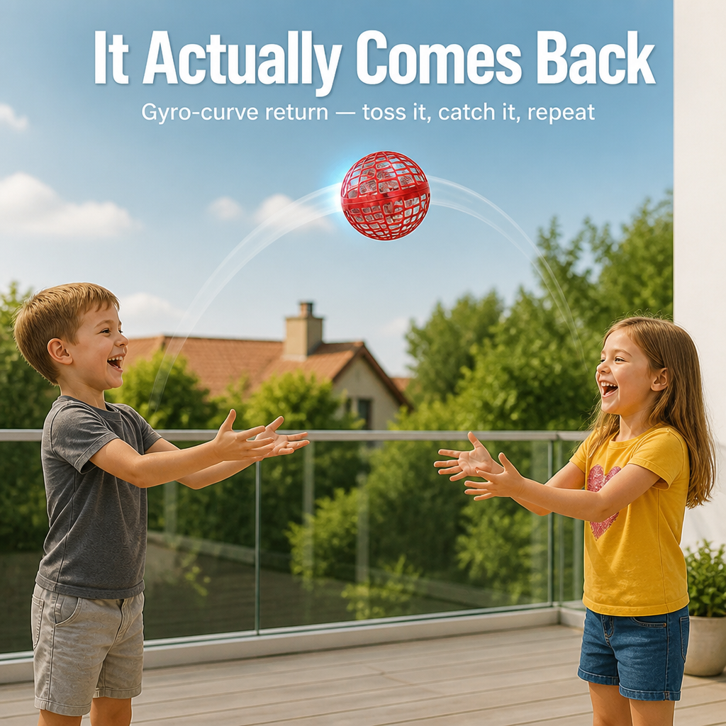 LuminaSphere — Hover, Boomerang & Catch It Mid-Air, One-Hand Tossable - Lamylie