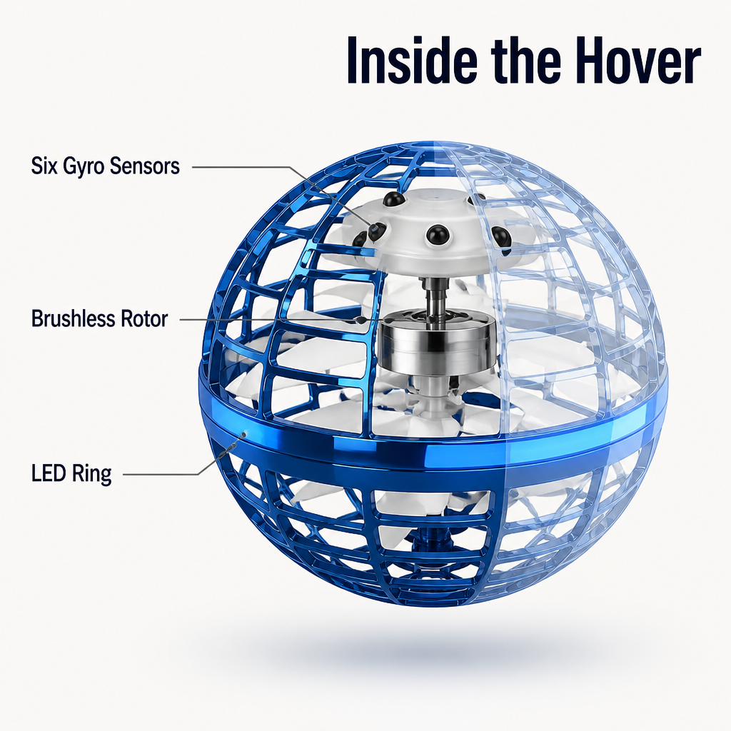 LuminaSphere — Hover, Boomerang & Catch It Mid-Air, One-Hand Tossable - Lamylie