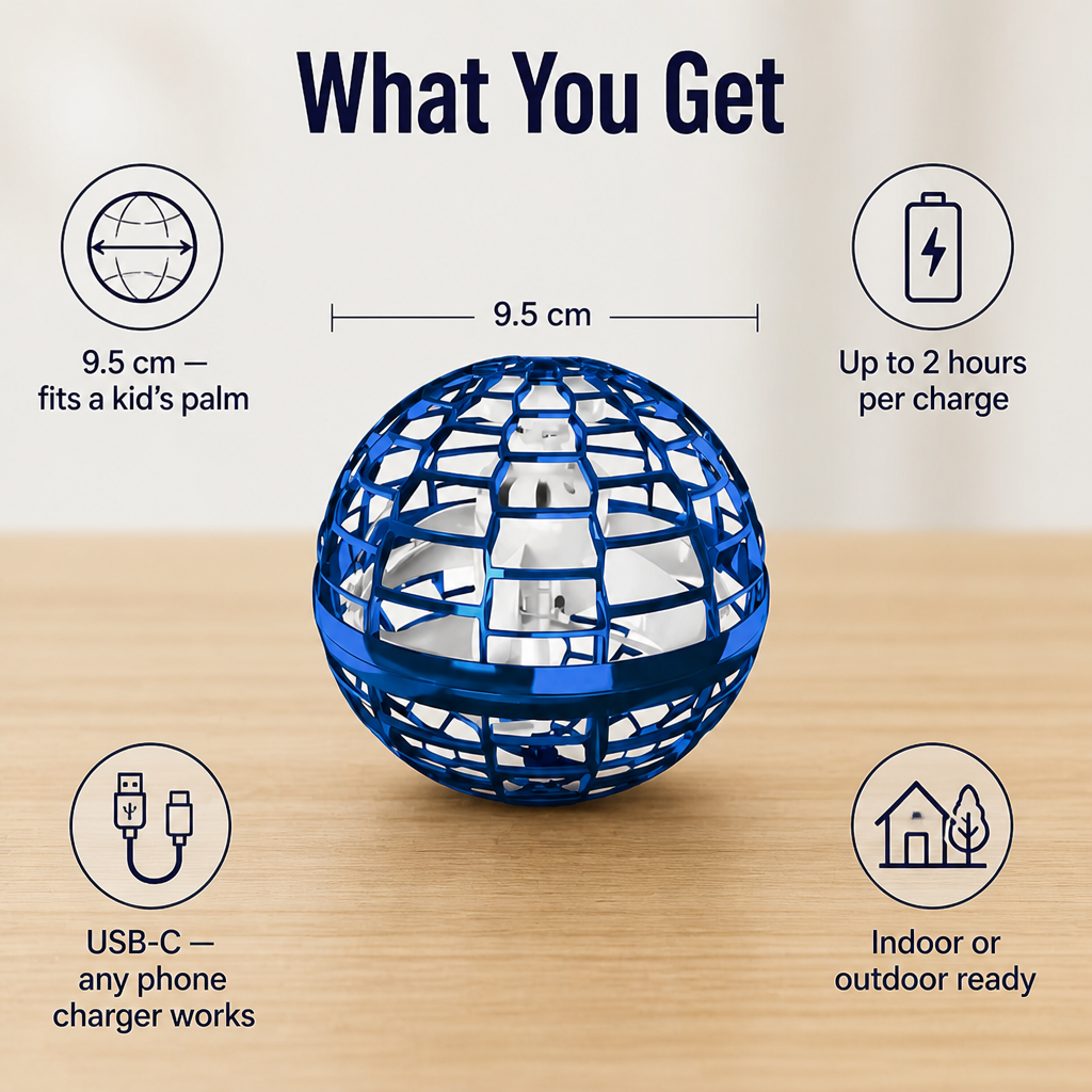 LuminaSphere — Hover, Boomerang & Catch It Mid-Air, One-Hand Tossable - Lamylie