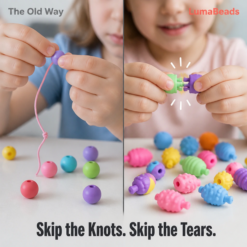 LumaBeads — צרו צמידים, טבעות ושרשראות בלי קשרים ובלי חוטים - Lamylie