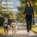 DuoStride - Promenez deux chiens sans enchevêtrements, à-coups ni tension au poignet - Lamylie