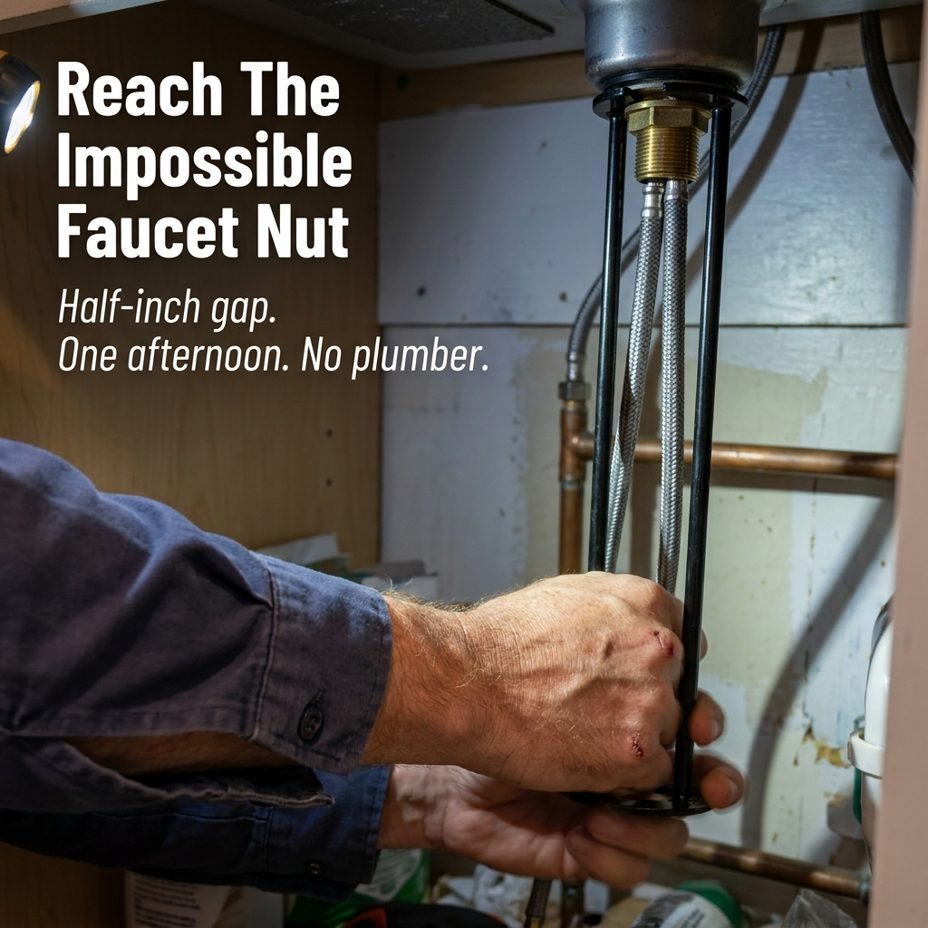 FlowMaster — Reach Stuck Faucet Nuts Without Yanking Out The Sink - Lamylie