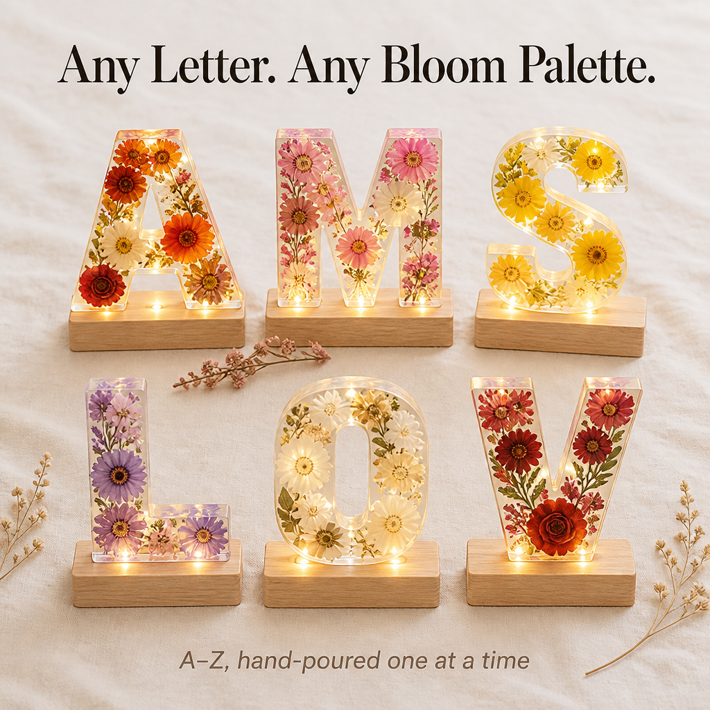 LumiFleur — Seal Real Dried Flowers Inside a Glowing Letter Made Just for Them - Lamylie