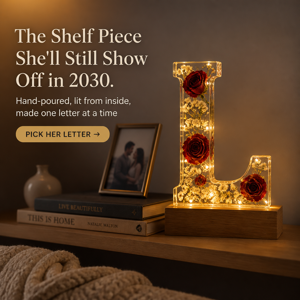 LumiFleur — Seal Real Dried Flowers Inside a Glowing Letter Made Just for Them - Lamylie