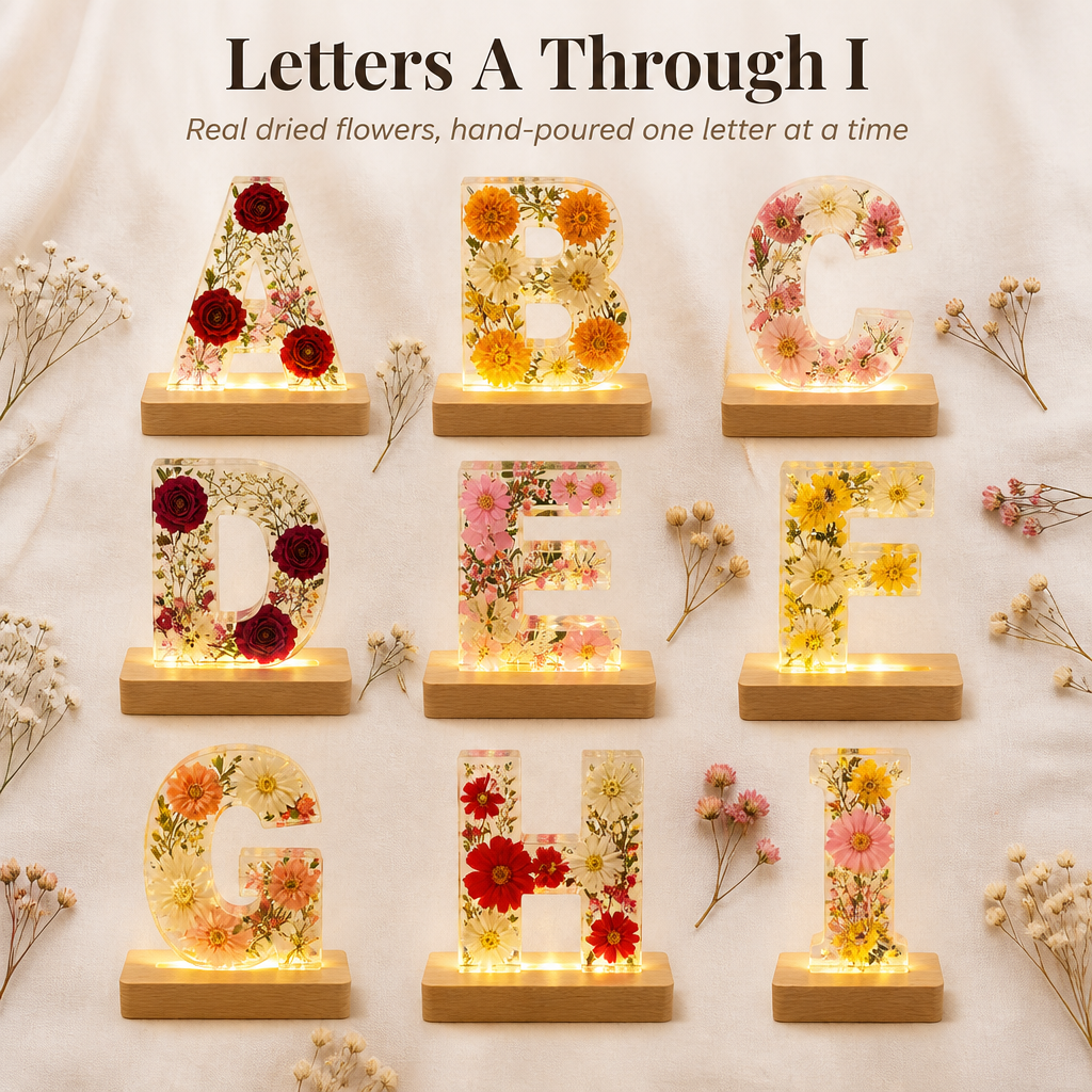 LumiFleur — Seal Real Dried Flowers Inside a Glowing Letter Made Just for Them - Lamylie