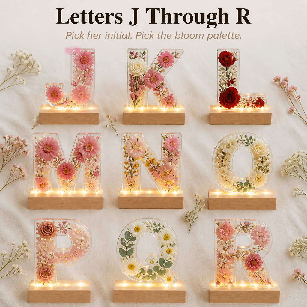 LumiFleur — Seal Real Dried Flowers Inside a Glowing Letter Made Just for Them - Lamylie