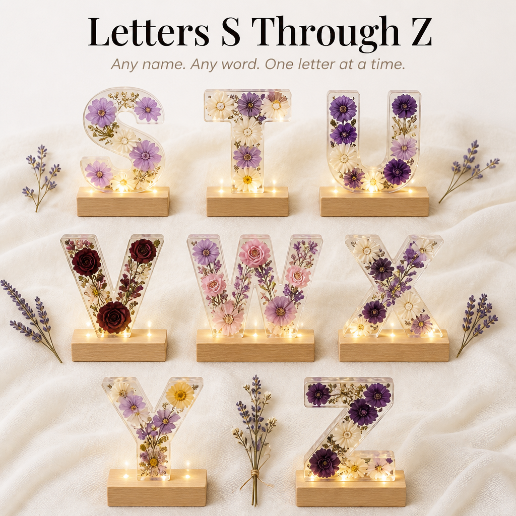 LumiFleur — Seal Real Dried Flowers Inside a Glowing Letter Made Just for Them - Lamylie