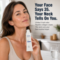 NeckLift Radiance – Tech-Nacken einfach wegrollen mit gekühlter Peptidcreme und 5-Rollen-Applikator – Lamylie