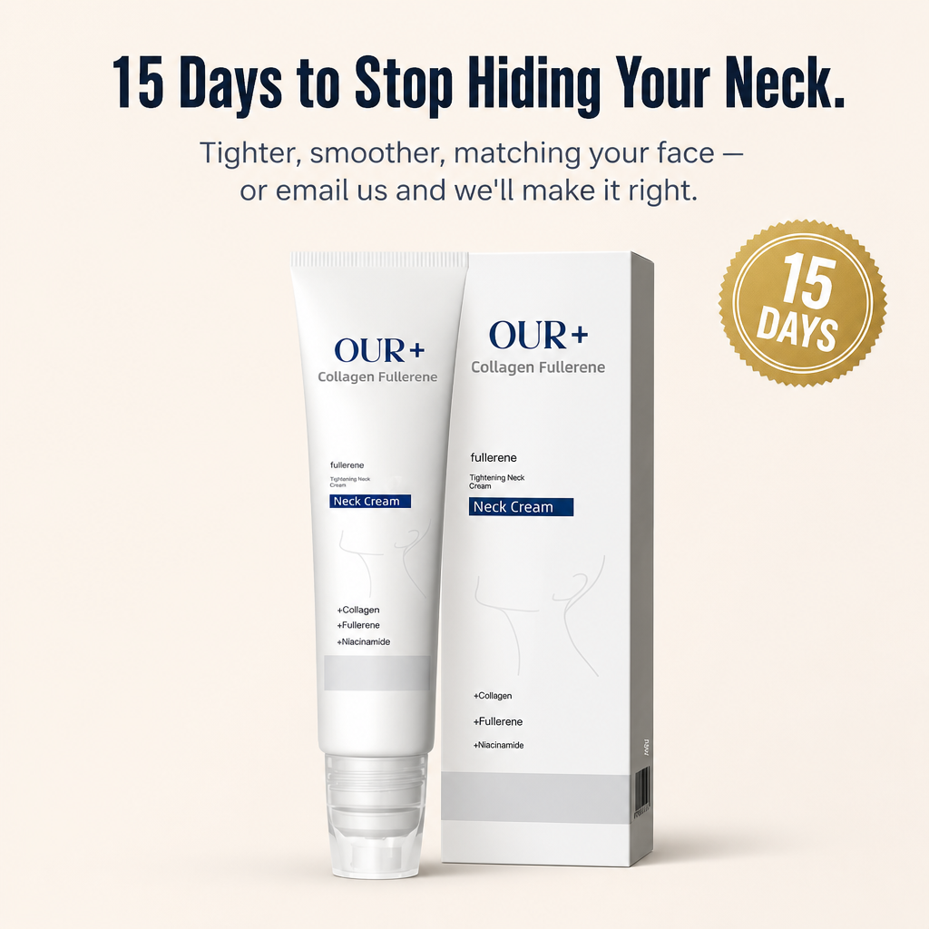 NeckLift Radiance – Tech-Nacken einfach wegrollen mit gekühlter Peptidcreme und 5-Rollen-Applikator – Lamylie