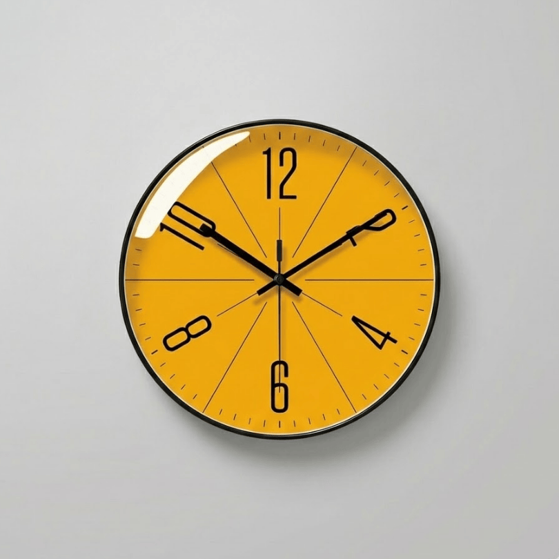 Minimalist Design Wall Clock for Quiet Environments - Lamylie