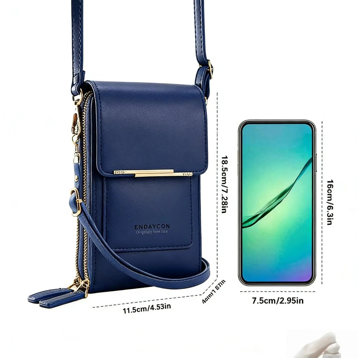 Sac bandoulière avec fenêtre tactile - Lamylie