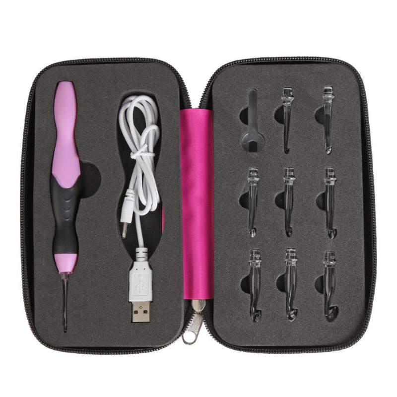 Croșetă LED cu mâner ergonomic – design Glow Stitch - Lamylie