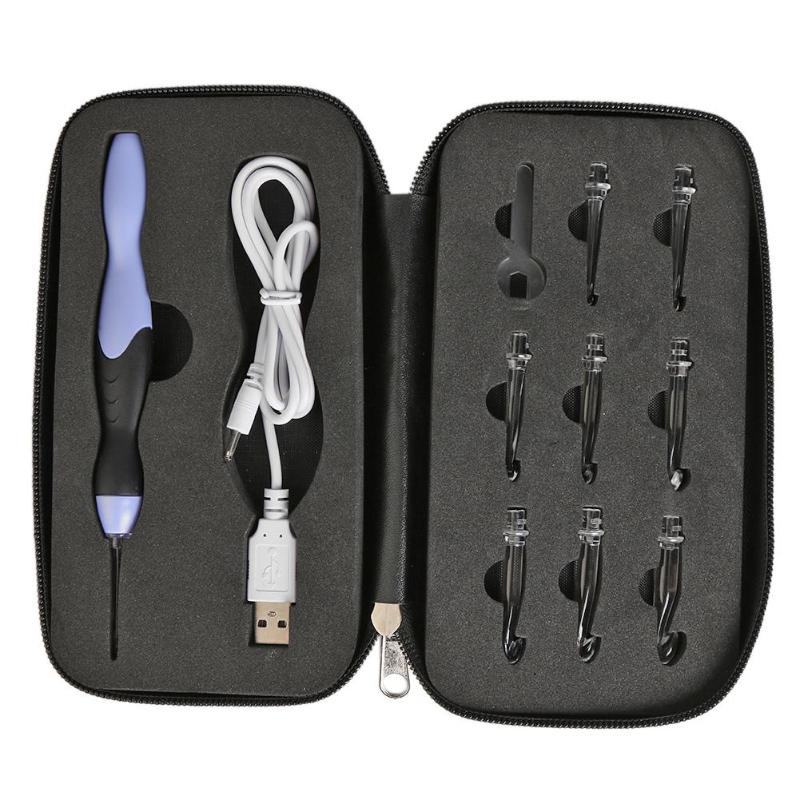 Croșetă LED cu mâner ergonomic – design Glow Stitch - Lamylie