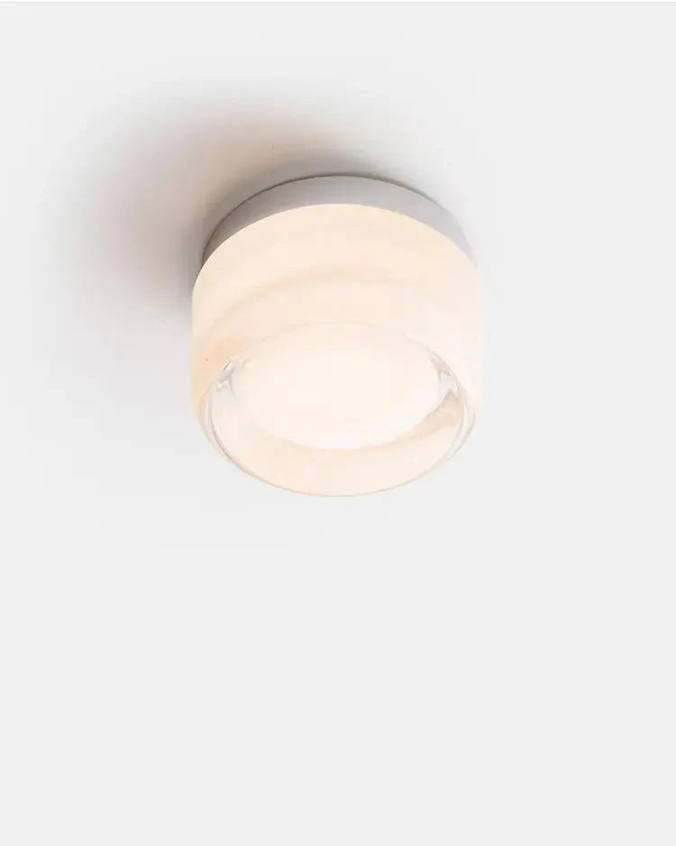 Minimalist LED Wall Lamp Round Aluminum Acrylic Diffuse Light Warm White Modern Design Compact Bedroom Hallway Accent Lighting - Lamylie