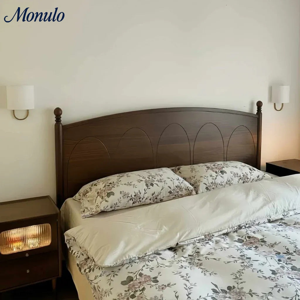 Wall Lamp Fabric Shade | Modern Bedroom Wall Lighting for Cozy Ambiance - Lamylie