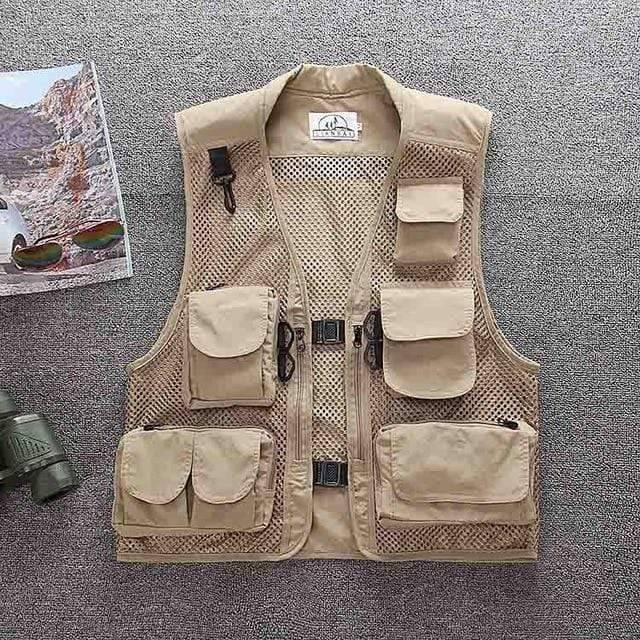 Angel- und Jagdweste mit mehreren Taschen für den Outdoor-Einsatz - Lamylie