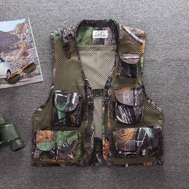 Angel- und Jagdweste mit mehreren Taschen für den Outdoor-Einsatz - Lamylie
