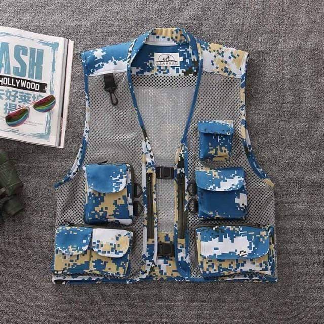 Angel- und Jagdweste mit mehreren Taschen für den Outdoor-Einsatz - Lamylie