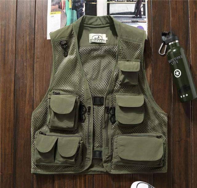 Angel- und Jagdweste mit mehreren Taschen für den Outdoor-Einsatz - Lamylie