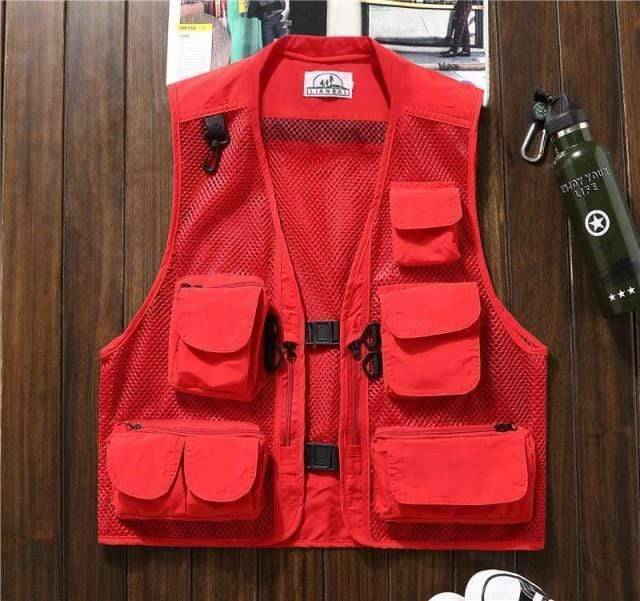 Angel- und Jagdweste mit mehreren Taschen für den Outdoor-Einsatz - Lamylie