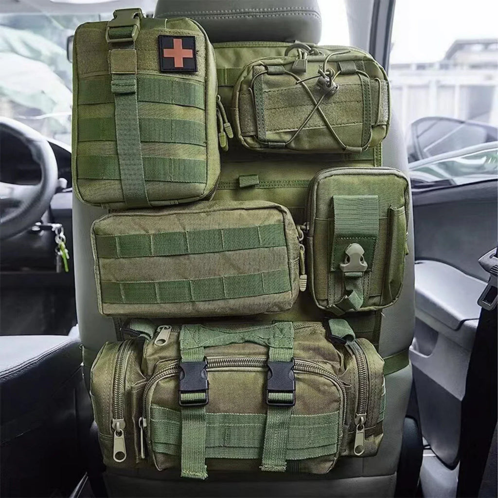 Sac organiseur MOLLE pour dossier de siège de véhicule – Solution de rangement tactique - Lamylie
