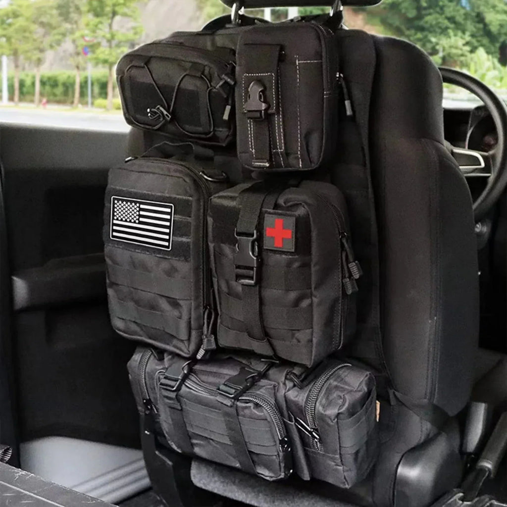 Sac organiseur MOLLE pour dossier de siège de véhicule – Solution de rangement tactique - Lamylie