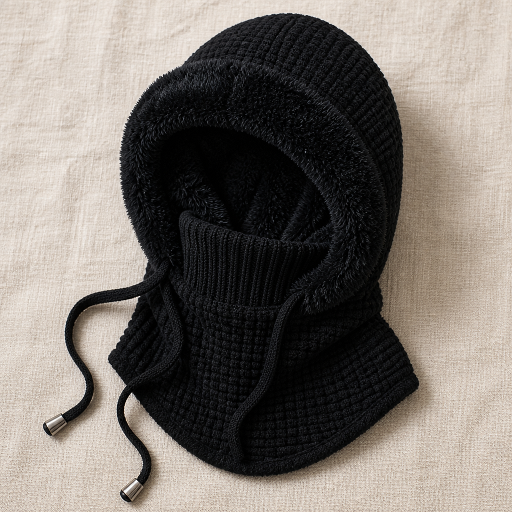 ChillGuard – Sciarpa con cappuccio foderata in morbido peluche e vestibilità regolabile con coulisse - Lamylie