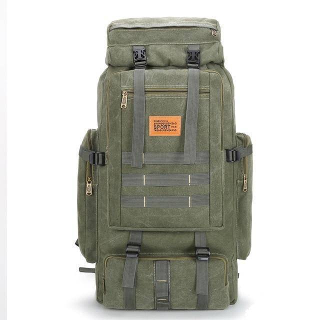 Military-Style 80L Backpack for Hiking and Outdoor Adventures - Lamylie