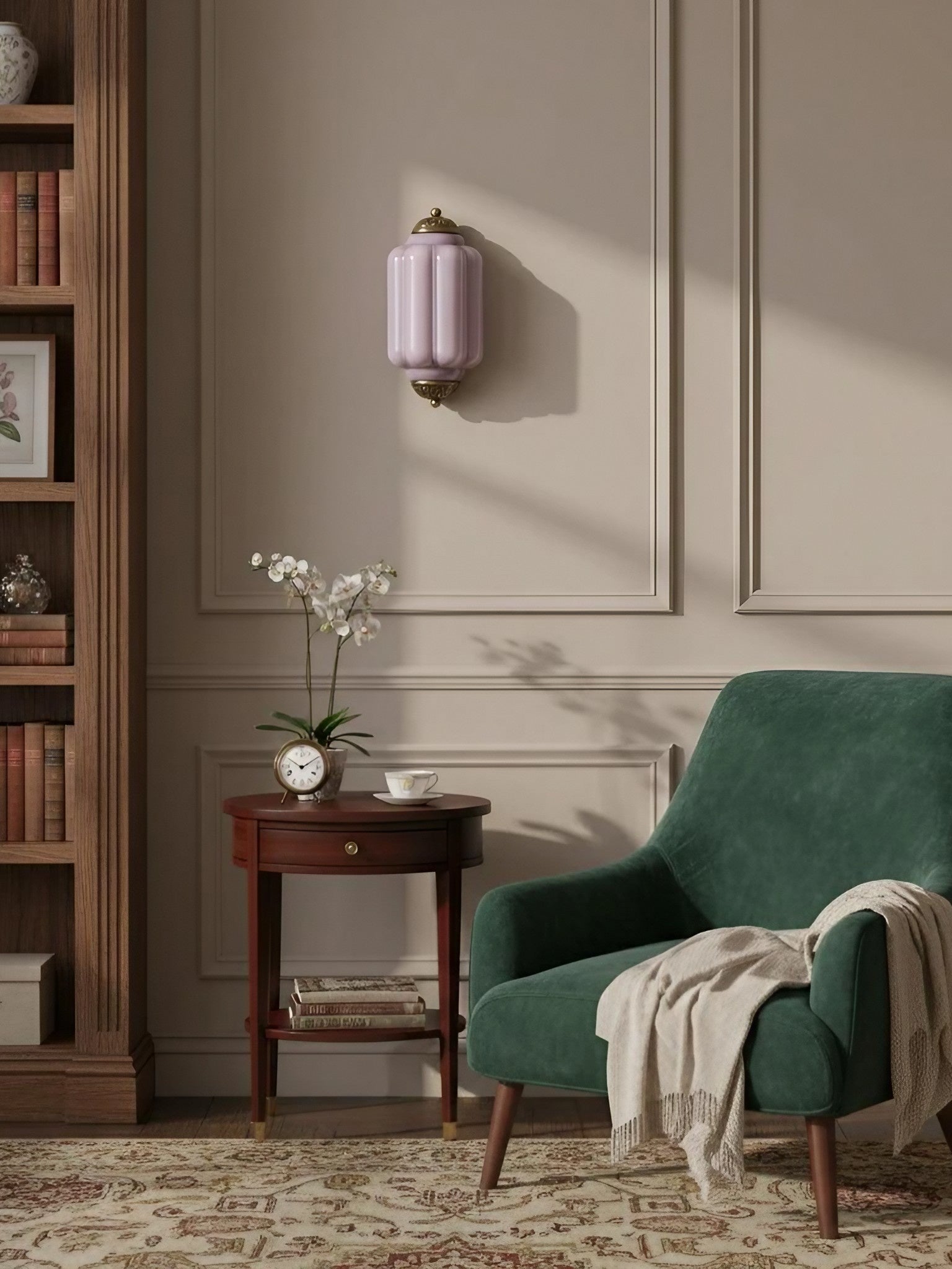Milk Glass Wall Lamp for Bedroom Hall Scandinavian Style - Lamylie