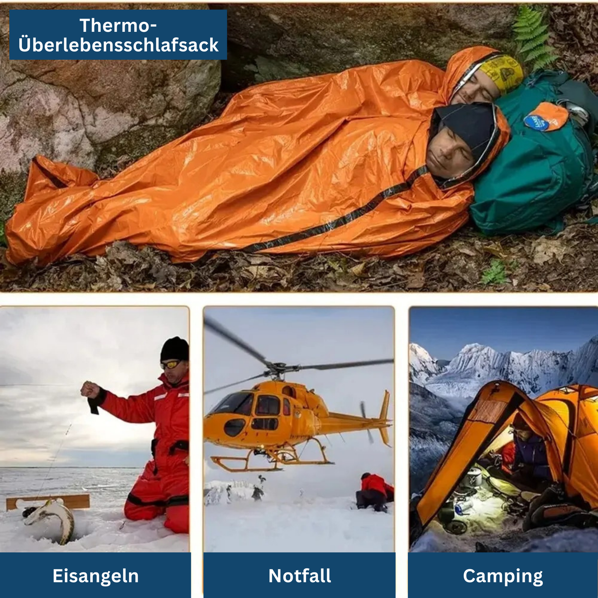 Tienda de campaña de supervivencia compacta para emergencias - Lamylie