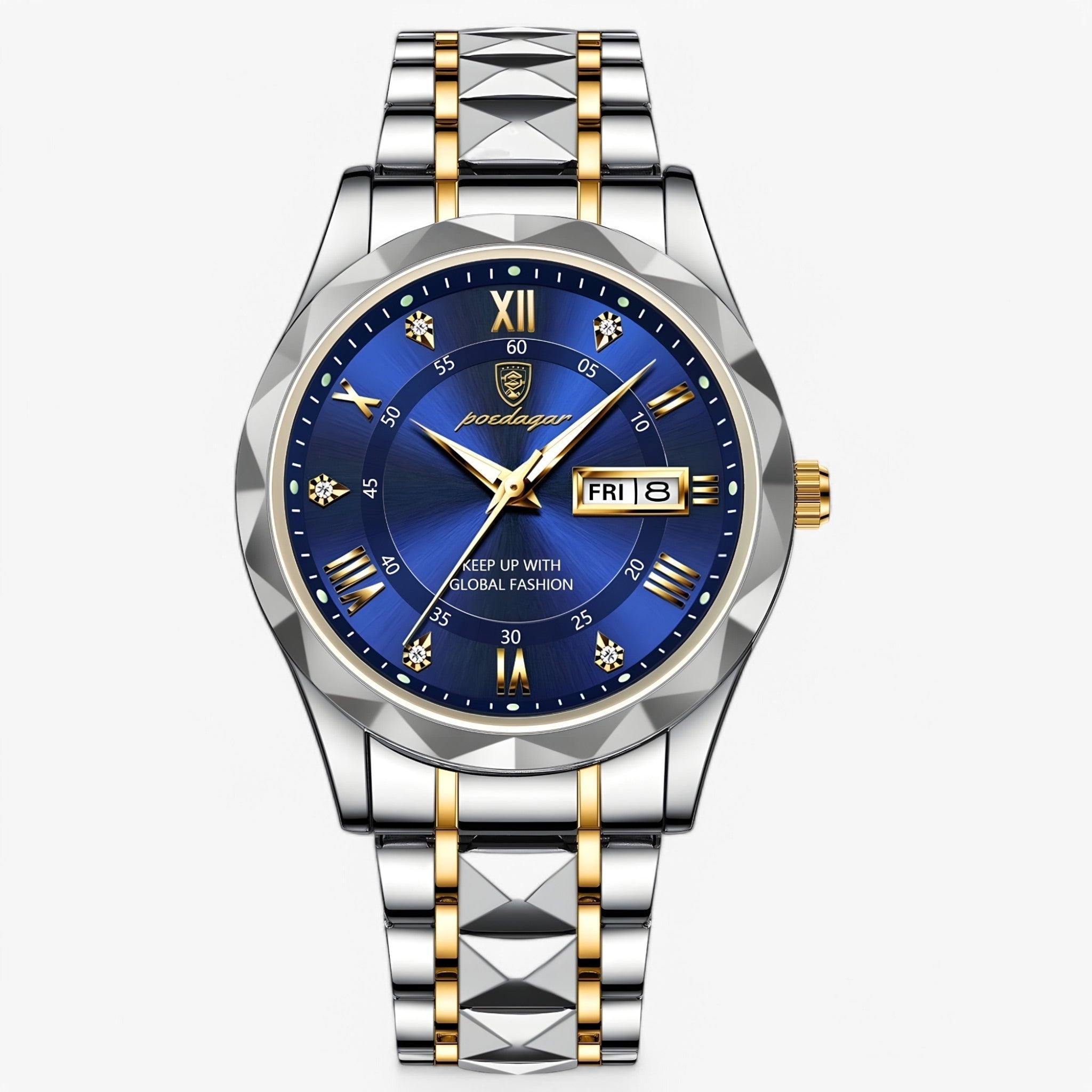 Montre automatique pour homme avec bracelet classique en cuir – 40 mm – Lamylie