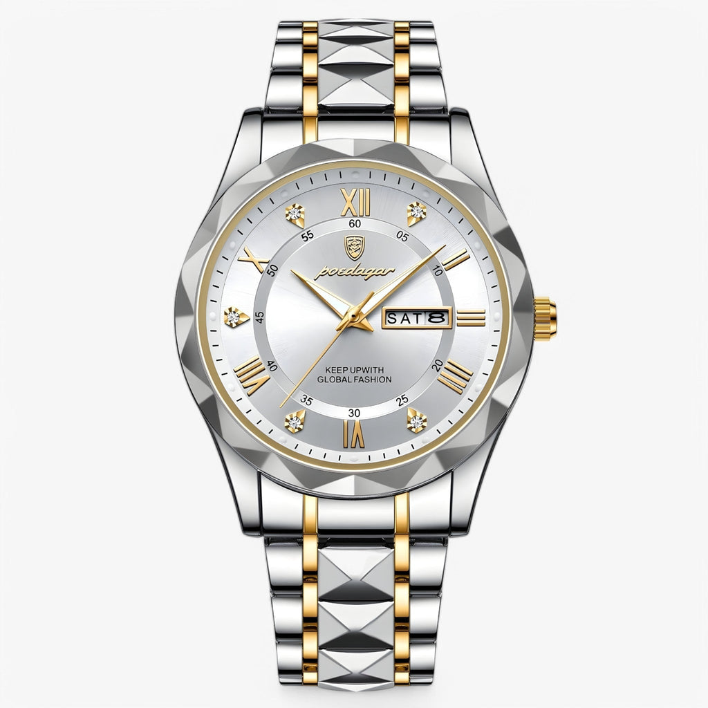 Montre automatique pour homme avec bracelet classique en cuir – 40 mm – Lamylie
