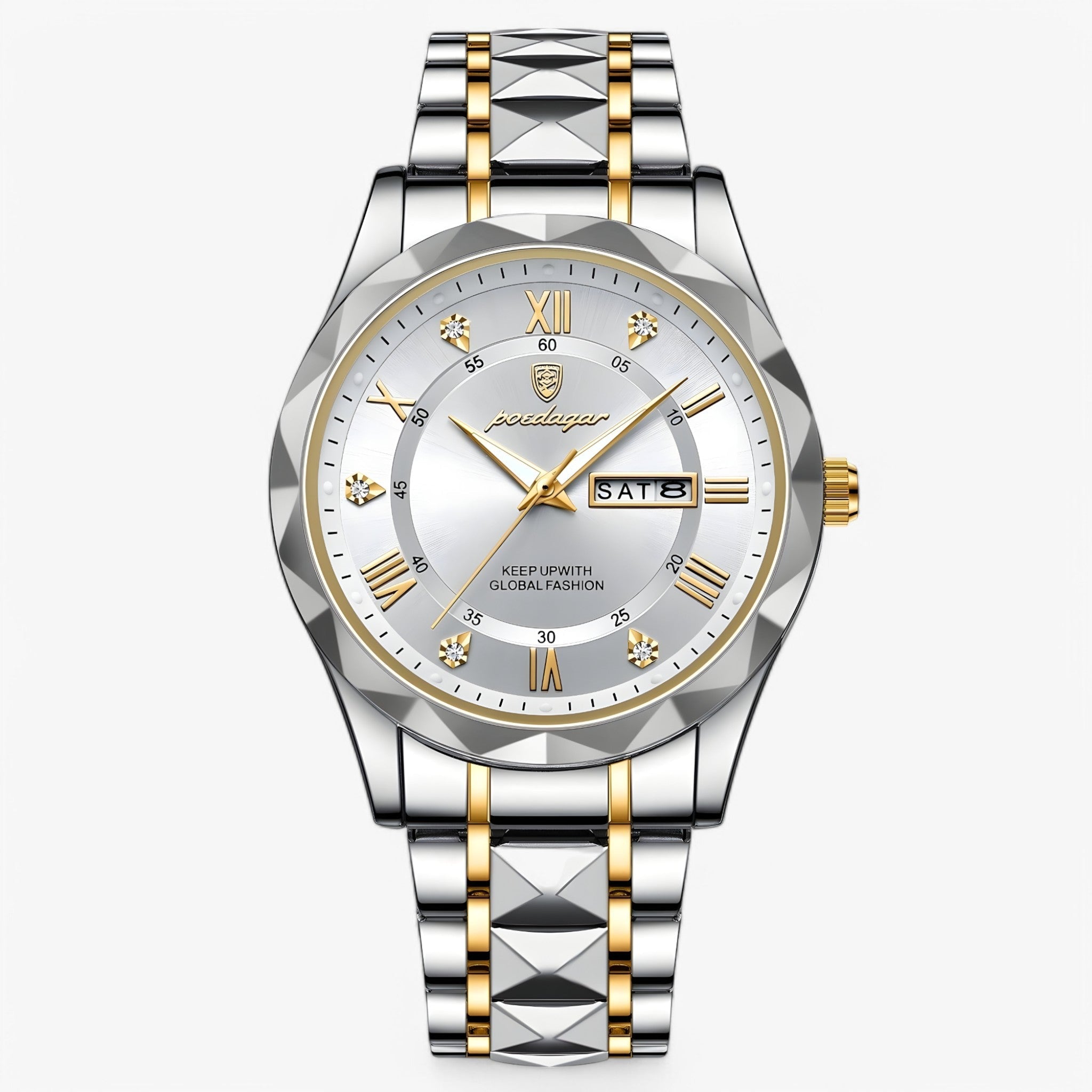 Montre automatique pour homme avec bracelet classique en cuir – 40 mm – Lamylie