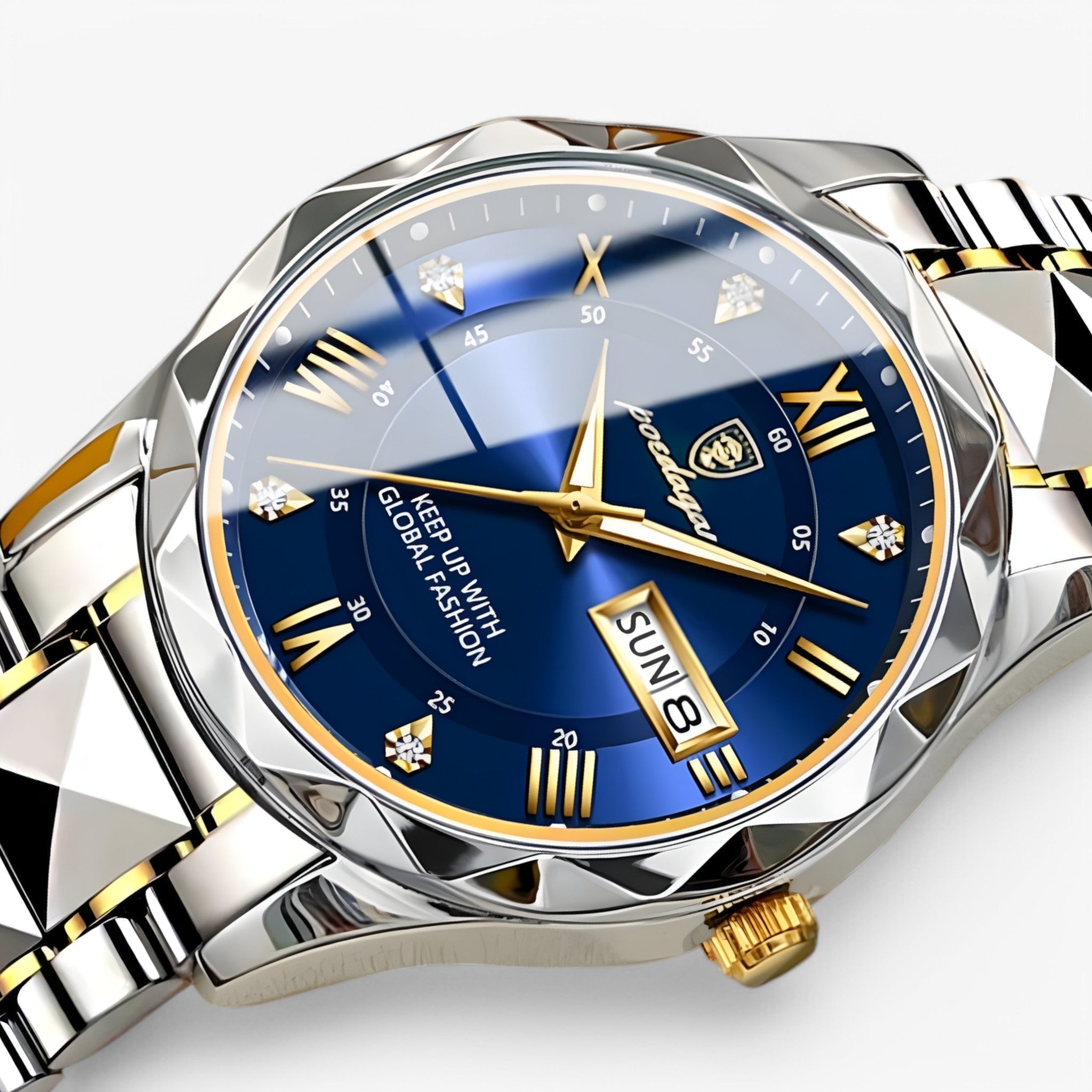 Montre automatique pour homme avec bracelet classique en cuir – 40 mm – Lamylie