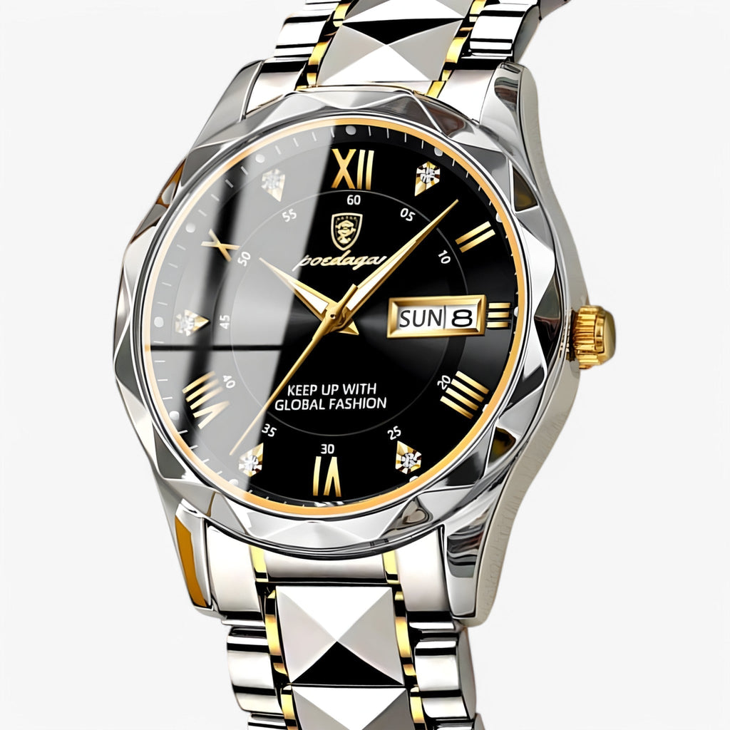Montre automatique pour homme avec bracelet classique en cuir – 40 mm – Lamylie