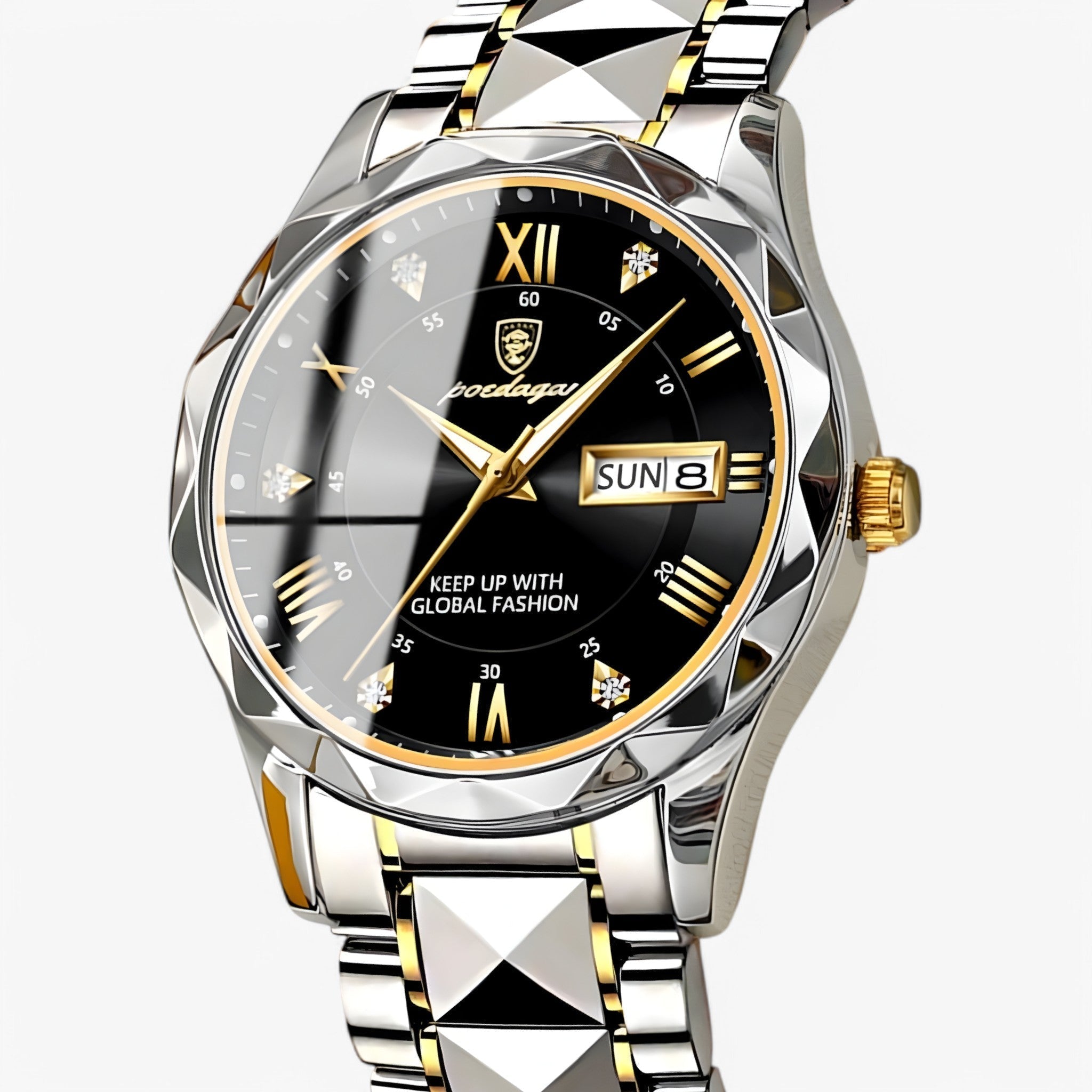 Montre automatique pour homme avec bracelet classique en cuir – 40 mm – Lamylie