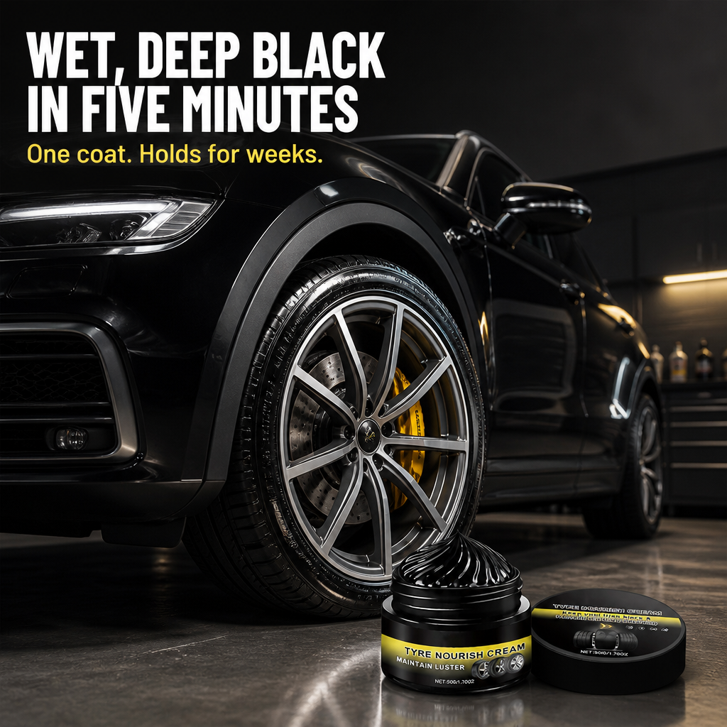 JetBlack Tire Revive — Bring Faded, Cracked Tires Back to Deep Black in 5 Minutes - Lamylie