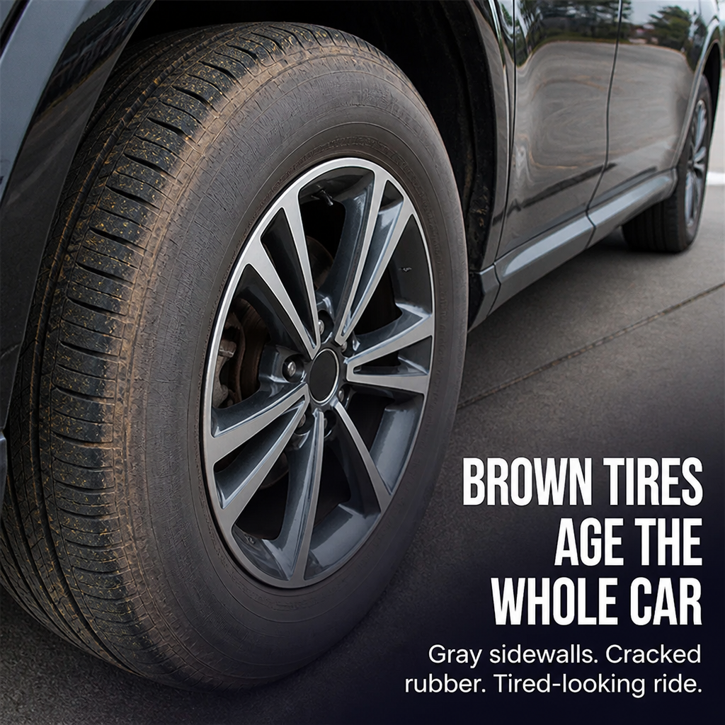 JetBlack Tire Revive — Bring Faded, Cracked Tires Back to Deep Black in 5 Minutes - Lamylie