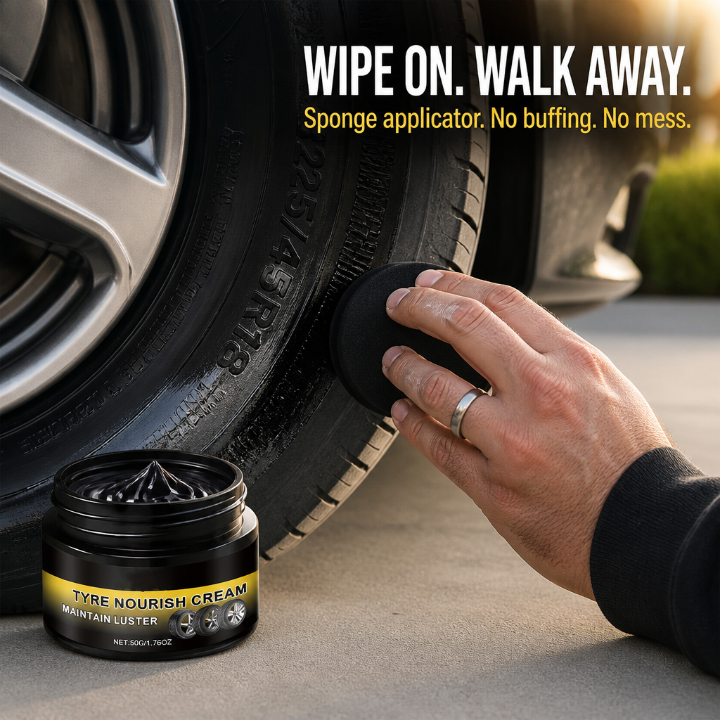 JetBlack Tire Revive — Bring Faded, Cracked Tires Back to Deep Black in 5 Minutes - Lamylie