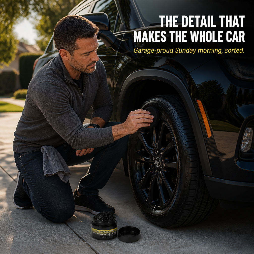 JetBlack Tire Revive — Bring Faded, Cracked Tires Back to Deep Black in 5 Minutes - Lamylie