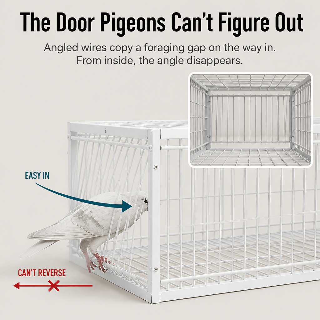 FeatherGuard — Captura humanamente las palomas que destrozan tu jardín, sin púas ni veneno - Lamylie