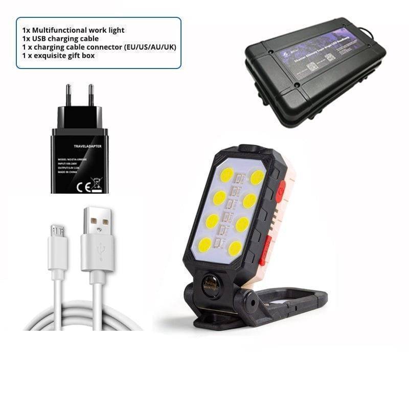 Φως εργασίας COB LED με μαγνητική βάση και λειτουργία power bank - Lamylie
