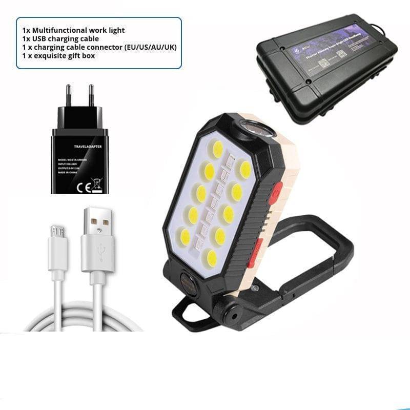 Φως εργασίας COB LED με μαγνητική βάση και λειτουργία power bank - Lamylie