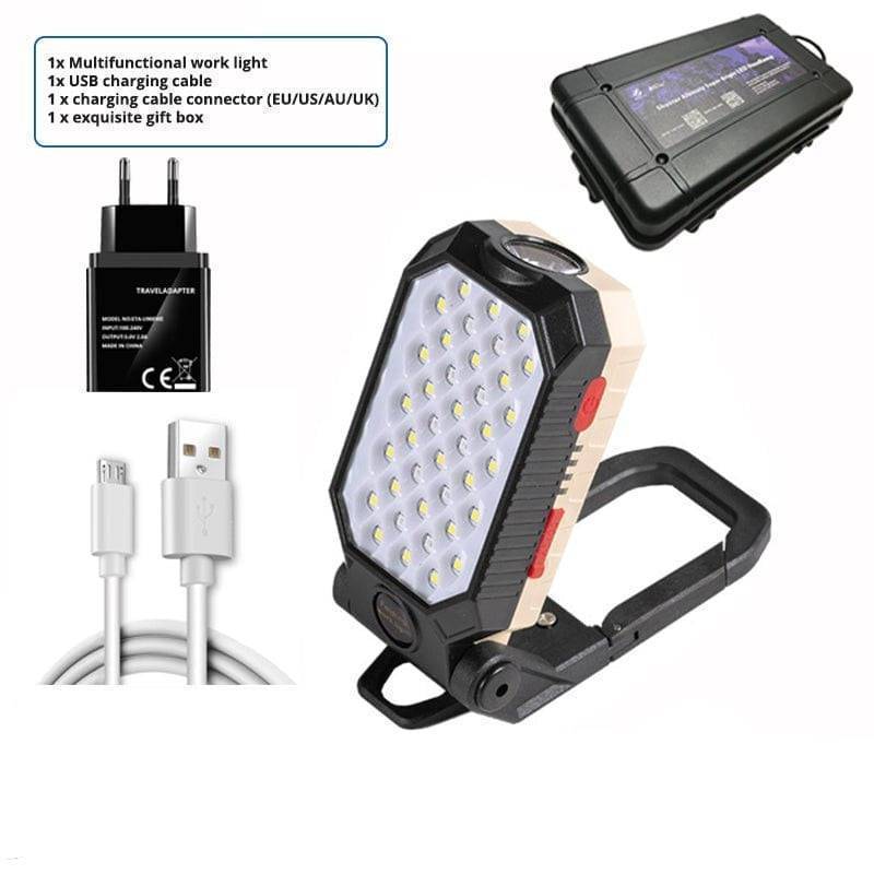 Φως εργασίας COB LED με μαγνητική βάση και λειτουργία power bank - Lamylie