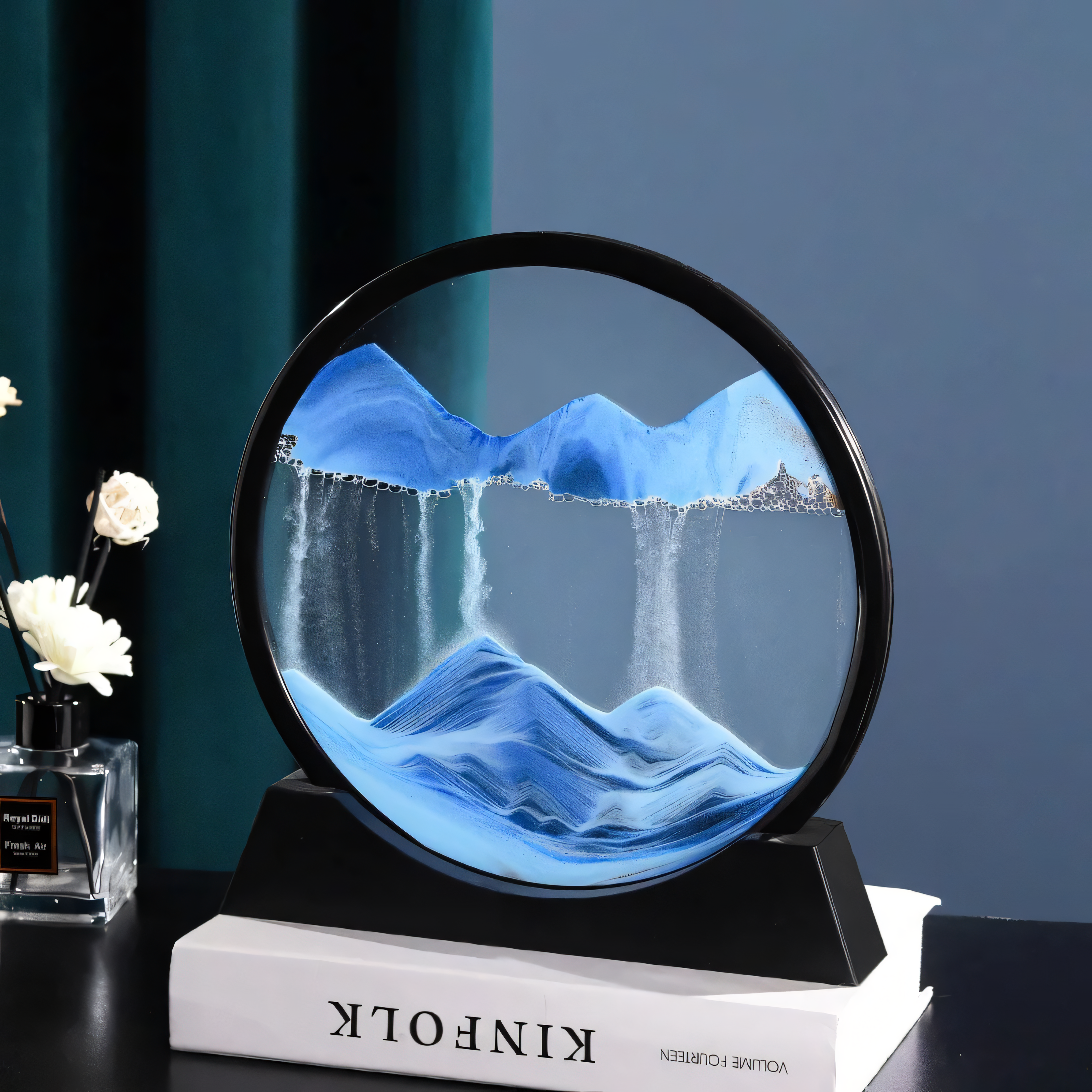 Decorative Sand Globe with Moving Sand | Small 7 Inch & Large 12 Inch | Soothing Table Decoration for Relaxation and Mindfulness - Lamylie