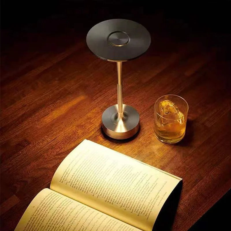 LuminaLux - Candeeiro de design sem fios | Recarregável por USB | Controlo tátil | Candeeiro de mesa | Iluminação ambiente - Lamylie