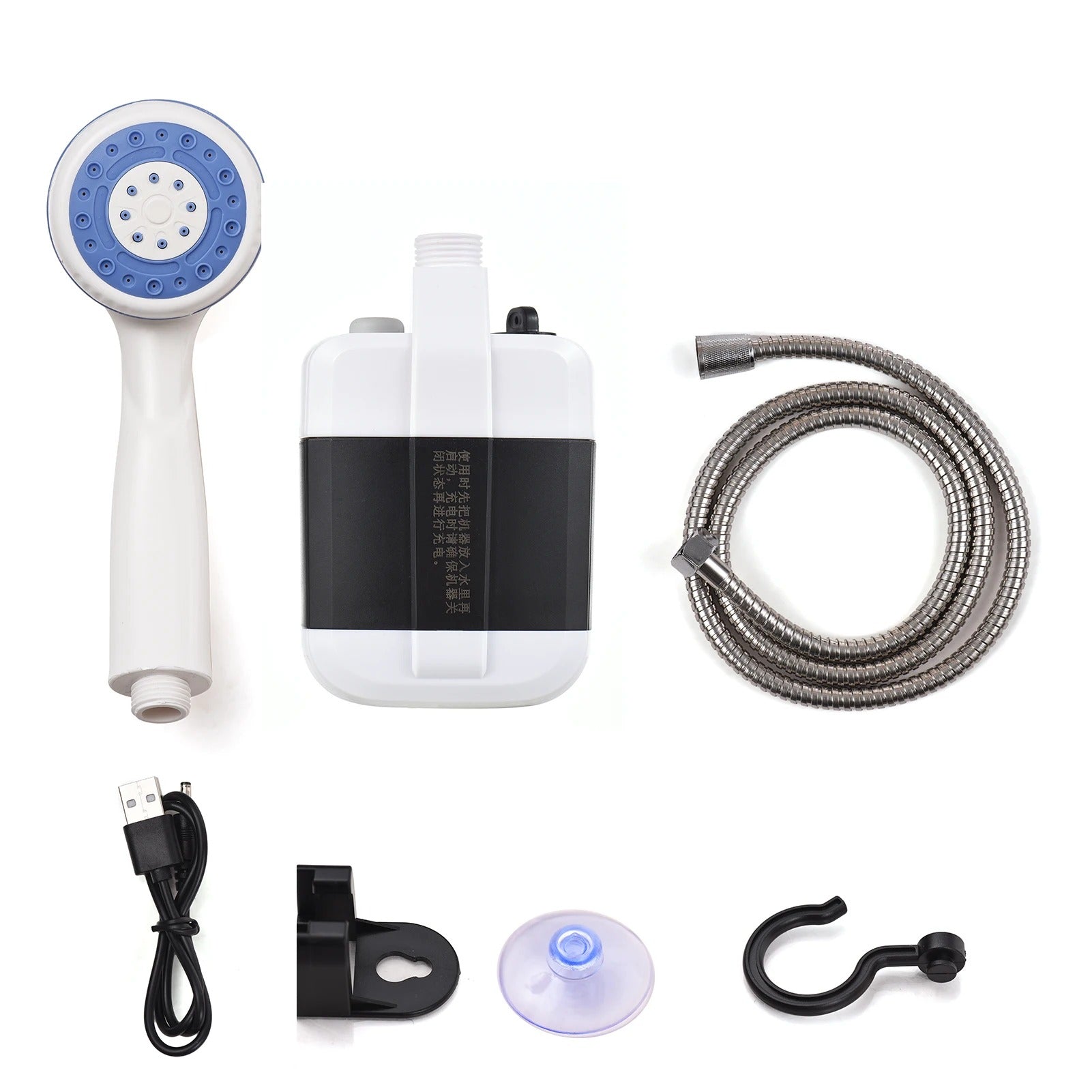Portable Camping Shower Rechargeable USB for Outdoor Hiking Camping Beach - Lamylie